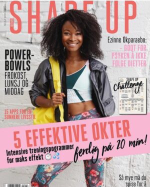 Ezinne Okparaebo Instagram - Cover girl 😊. .
. 
Takk til @shapeupnorge for en herlig  dag i studio og at jeg fikk pryde forsiden deres. Løp og kjøp denne utgaven, også håper jeg at du blir inspirert 💕💪🏾 . Foto:  @rasmusbk. Styling, sminke og hår @annececilieolavesen