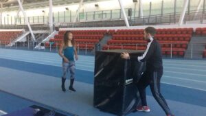 Ezinne Okparaebo Instagram - An obstacle is a challenge! It might seem scary at first but keep trying and never give up! #NoLimits #whatEverItTakes #Ezinspiration  #tracknation #Puma