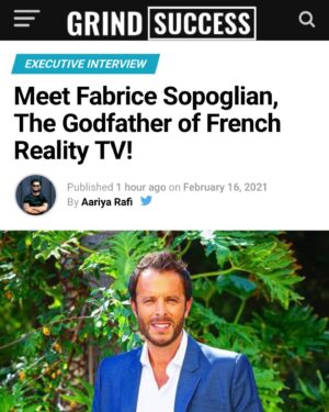 Fabrice Sopoglian Instagram - Merci au magazine Américain Grind Success! Lire l’article cliquer dans ma bio ⬆️