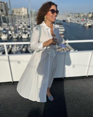 Fanny Veliz Grande Instagram - Went to a beautiful event called Fíesta Shalom that aims to bring the Jewish and Latino community together. We’re so lucky to live in Los Angeles such a vibrant and diverse city! #fiestashalom #losangeles #imonaboat