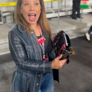 Fanny Veliz Grande Instagram - We are big @f1 fans. Last night was a dream. Since we’re in the business we are used to seeing famous actors but meeting the drivers, getting to chat with the mechanics and the team principals I was star struck! I truly felt like a little kid going to Disneyland for the first time. Thank you for having us. #lasvegas #grandprix #f1
