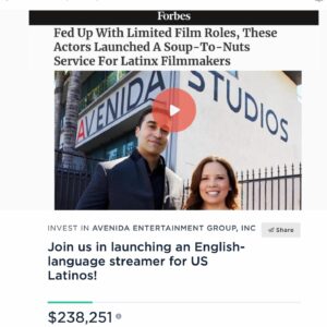 Fanny Veliz Grande Instagram - Alright everyone,
We are committed to transforming Hollywood BUT we need you to join us! Invest in Avenida! Let's take charge of our own narrative instead of waiting for Hollywood to get us. Visit https://wefunder.com/avenida to learn more and to join us! Si se puede! #latinos #latina #latino #hollywood #representationmatters #sisepuede We are 'testing the waters' to gauge investor interest in an offering under Regulation Crowdfunding. No money or other consideration is being solicited. If sent, it will not be accepted. No offer to buy securities will be accepted. No part of the purchase price will be received until a Form C is filed and only through Wefunder’s platform. Any indication of interest involves no obligation or commitment of any kind.