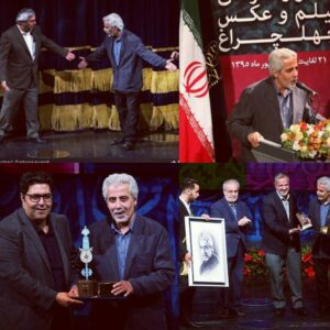 Farhad Aslani Instagram - اولین دوره جشنواره چلچراغ برگزار شد و من هم افتخار داشتم جایزه ویژه جشنواره را برای فیلم ماه جبین به کارگردانی روح اله حجازی از دست آقای احمدرضا درویش دریافت کنم آرزو دارم هرچه زودتر فیلم رستاخیز اکران بشه 
یا حق
