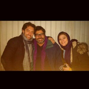 Farhad Aslani Instagram - من و بهرام و سحر مهربان یک سال بعد از فیلم عصر یخبندان.....
