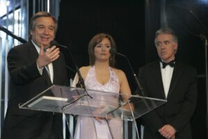 Fátima Campos Ferreira Instagram - Cenas algures no tempo…
Gala dos jornalistas estrangeiros em Portugal 
Com Esteves Martins e António Guterres já na ONU .