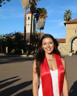 Fatima Ptacek Instagram - I’ve been in denial for a year, but seeing so many grad posts has forced me to face the music ❤️ I graduated from Stanford, I got a job in the profession I’ve wanted to pursue since childhood at an amazing law firm, and I’m back in my city with my best friend. Thank you to the tribe who contributed to where I am today, because I couldn’t have done it without ALL of you. Here’s to the next chapter - ADULTING! 🥂🎉