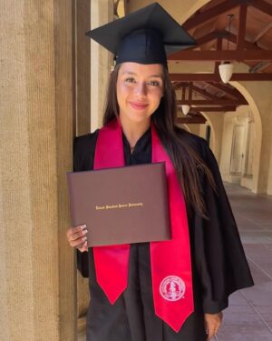 Fatima Ptacek Instagram - I’ve been in denial for a year, but seeing so many grad posts has forced me to face the music ❤️ I graduated from Stanford, I got a job in the profession I’ve wanted to pursue since childhood at an amazing law firm, and I’m back in my city with my best friend. Thank you to the tribe who contributed to where I am today, because I couldn’t have done it without ALL of you. Here’s to the next chapter - ADULTING! 🥂🎉