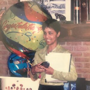 Faune Chambers Watkins Instagram - There is nothing like a mother’s love!  The best of who I am flourished in the presence of this woman.  I love her so deeply.  I remember laying next to her as a child with such excitement because she was mine.  This pic: She made a presentation celebrating my accomplishments at a surprise party before I left home to go on my first tour.  She is holding my first tap shoe.  The wind in my sails.  Beyond grateful for our connection and her love. I value you, I honor you, I love you Mama❤️🙌🏾👏🏾👏🏾👏🏾👑
