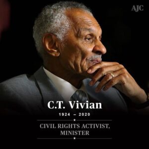 Faune Chambers Watkins Instagram - The general C.T. Vivian 🙏🏾Rest in Power❤️✊🏾