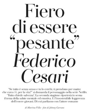 Federico Cesari Instagram - Grazie a @iodonna_it per la chiacchiera, grazie a @johnnycarrano_ per la foto 

@andreasmercante 
@volver.actor