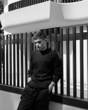 Federico Russo Instagram - New start with @sandroparis 
#SANDRONOW
#ad