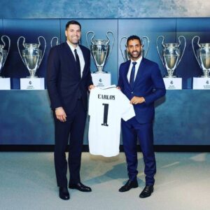 Felipe Reyes Instagram - Ha sido un placer recibir la visita del ministro de deportes de Cabo Verde en la ciudad deportiva del Real Madrid.