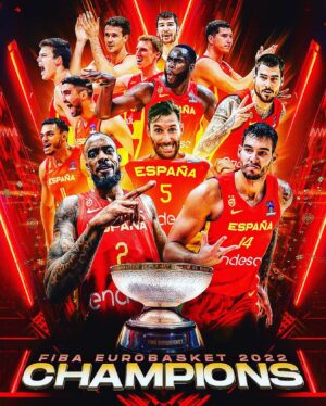 Felipe Reyes Instagram - Enhorabuena equipo!! Orgulloso de todos vosotros. Gracias por hacernos disfrutar tanto del BA-LON-CES-TO. Campeones!! 🏆🏅@baloncestoesp #familia