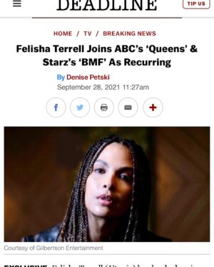 Felisha Terrell Instagram - Blessings on Blessings! Thank you 🙏🏾🙌🏾There are just some projects that you know are SPECIAL…I am incredibly grateful to be a part of not 1-..but 2 of them!! A special thank you to the @zterps your writing is awesome and so is your kindness!  Thank you @slwindy and @timkstory for having me- it’s such a joy to be a part of this incredible cast and can’t wait for the world to be captivated by @queensabc 
And WOW..what can I say about @bmfstarz …just premiered this week and ya’ll ain’t seen nothing yet! Thank you @gpierre722 @tvsrandyhuggins @50cent and @tasha4realsmith  for the opportunity to be a part of this cast..this story🔥🔥🔥 

Thank you to my team for your incessant drive to help me achieve my dreams @melissabethhirschenson @agwhite1014 @mjbordenla

Photo 📷 @ucwhateyec ❤️