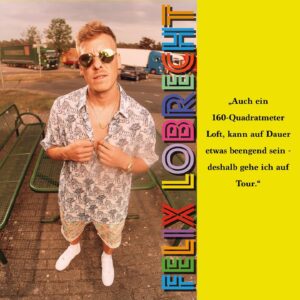 Felix Lobrecht Instagram - DESHALB gehen wir auf Tour!

🌻🌞HAPPY SUMMER SUNSHINE TOUR 2021🌞🌻. 

Tickets ab Mittwoch, 16.6., 18 Uhr | standup44.de

📸 by: @hallomarvin