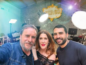 Fernando Cayo Instagram - Con @amarabascal y @mehdiregragui88  grabando su podcast NO DRAMA PLIS!!!! 🍀💥♥️🎶⚡️🎵🎶♥️💥💥💥💥 #podcast #nodramaplis