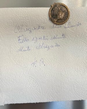 Fernando Rocha Instagram - Ontem levei a minha mãe e a minha irmã pela primeira vez aos @globosdeouro 
Fiquei tão feliz. Hoje acordei e já se tinham ido embora, mas a minha mãe deixou-me uma mensagem à moda antiga. (Última foto).