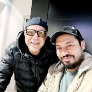 Fethi Haddaoui Instagram - Avec mon ami Hamdi chez SAMSUNG LAC 2