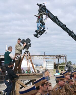 Finn Wittrock Instagram - In 1936, a German man, presumably identified as August Landmesser, was photographed refusing to perform a Nazi salute and crossing his arms in defiance.

Swipe to see behind-the-scenes photos of how this shot was recreated in #AvaDuVernay’s ORIGIN.

#ORIGINMovie is now playing in theaters. Get tickets at originfilm.com via the link in bio.