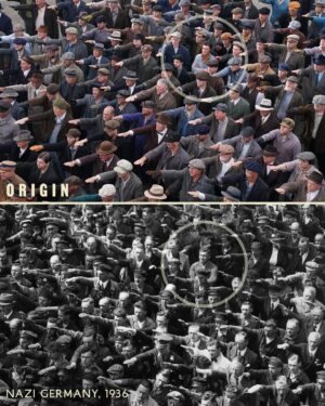 Finn Wittrock Instagram - In 1936, a German man, presumably identified as August Landmesser, was photographed refusing to perform a Nazi salute and crossing his arms in defiance.

Swipe to see behind-the-scenes photos of how this shot was recreated in #AvaDuVernay’s ORIGIN.

#ORIGINMovie is now playing in theaters. Get tickets at originfilm.com via the link in bio.