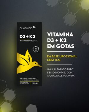 Flavio Passos Instagram - A vitamina D (colecalciferol) é um pró-hormônio necessário para a ativação de pelo menos 2000 genes pró-saúde, e está ligado a 85 funções importantes do organismo.

Fortalecimento muscular. Cérebro saudável, eficiente e bem humorado. Ossos calcificados. Imunidade eficiente. Mecanismos de inflamação sob controle.

Para executar cada uma dessas funções, o organismo precisa de estoques saudáveis de vitamina D. Ocorre que, de acordo com o IBGE e diversos outros institutos de pesquisa globais, estima-se que mais de 90% da população tem níveis de vitamina D abaixo do ideal, o que sugere que a necessidade da suplementação é vital.

Vitamina D é um nutriente essencial à vida. Seu corpo precisa de água, oxigênio, proteína, minerais, ômega 3, e também de vitamina D.

As estatísticas demonstram que a alimentação comum e a quantidade de sol a qual a maioria se expõe não é suficiente para a síntese dos níveis ideais de vitamina D. Isso confirma que, sem suplementar, é muito provável que o indivíduo sofra com sintomas decorrentes do enfraquecimento sistêmico da saúde causado pela deficiência desta matéria prima vital. 

Deslize o carrossel para conhecer sete sintomas que podem estar relacionados com níveis baixos desse nutriente no seu organismo.

Acesse o site puravida.com.br e garanta sua Vitamina D3   K2 em gotas, suplemento puro e de alta biodisponibilidade da Puravida. Criada para servir para todas as idades e fases da vida, tem dose personalizável: a cada 5 gotas, você tem 2000 UIs de vitamina D3   e 30 mcg de vitamina K2.

Compre pelo site e receba em casa. Ou ASSINE e receba com desconto todo mês! 💛