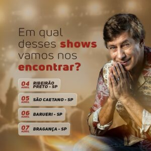 Flávio Venturini Instagram - Olá pessoal! Em qual desses shows vamos nos encontrar ?
