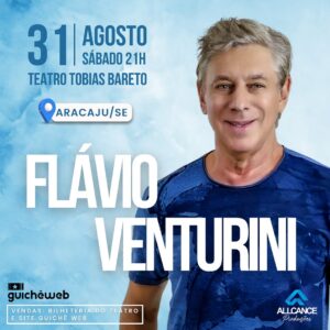 Flávio Venturini Instagram - Alô, Aracaju!
Estou chegando…
Mais informações no link da bio.