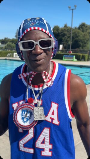 Flavor Flav Instagram - FLAVOR FLAV::: Water Polo is HARDER THAN YOU THINK,,, I think I did pretty good,,, My team said I did good,,, so that’s a WIN,!!! All we do is WIN WIN WIN 🥇 
@usawp 

Thankx @nike for the swimwear and not making it a Speedo,!! 😂😂🤣👍🏾