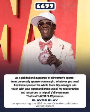 Flavor Flav Instagram - Introducing USA Water Polo’s newest hype man: Flavor Flav 🙌
