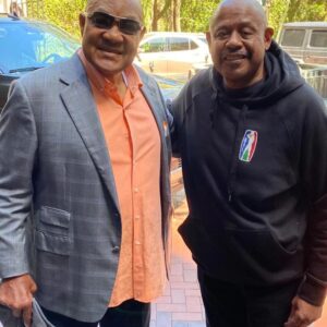 Forest Whitaker Instagram - It was an honor to spend time with George Foreman on set and hear stories from his life as I attempt to portray his trainer, Doc Broadus, in #HeartOfALion
#OnSet #filmmaking