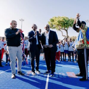 Forest Whitaker Instagram - Yesterday, I was honored to open a brand new basketball🏀 court in Cape Town, #SouthAfrica🇿🇦, alongside @nbaafricaofficial. The court will be a hub for WPDI's Peace Through Sports program, social innovation, community events and learning. I am excited for what the future holds for communities here!