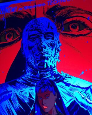 Francesco Francavilla Instagram - I had the black light out to test something and decided to test it on my @madebymutant @hammer_films THE MUMMY poster and HOLYMUMMY LOOK AT THIS!!! 😍😍😍