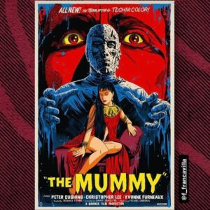 Francesco Francavilla Instagram - Heads-up!!! 
My officially licensed @hammer_films THE MUMMY posters with @madebymutant will be available tomorrow, 6/9 at 12pm CT on Mutant’s website. Also the regular edition (pictured) will be available for sale. 24x36” edition of 160!