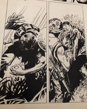 Francesco Francavilla Instagram - Comics readers and collectors, I need your help!
I recently got this page (13x19” big!). When I saw it I fell in love with it immediately and had to get it. I mean look at the inks, the shadows, the craftsmanship! There’s that “Murphy” name in one panel but I can’t find any information about a Murphy artist (except John Culle Murphy and Sean Murphy, but this is clearly neither). So, do you know who drew this? Or what’s this is from? Maybe some European/South American artist? He’s so good!