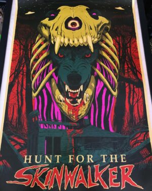 Francesco Francavilla Instagram - Got my APs of HUNT FOR THE SKINWALKER, the 24x36” poster I did for the famous UFO story @boom_studios Kickstarter campaign. So happy with how this turned out, looks great as big poster :)