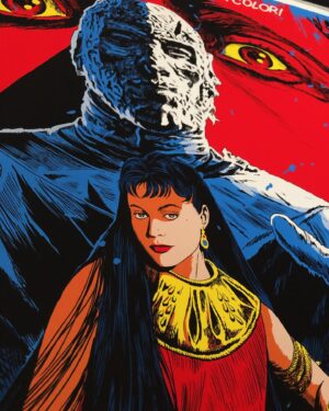 Francesco Francavilla Instagram - THE MUMMY IS HERE!!!
Got my APs of my 3rd @hammer_films and 1st with @madebymutant officially licensed poster fir Hammer’s THE MUMMY, directed by Terence Fisher and starring Peter Cushing, Christopher Lee, and Yvonne Furneaux with my hand drawn title and credits and everything, as always. These were printed by the excellent @dl_screenprinting and as always they did a tremendous job! 
This regular edition is available now at https://www.madebymutant.com/merch/458527-francesco-francavilla-the-mummy-poster