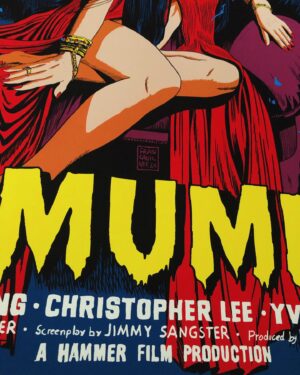 Francesco Francavilla Instagram - THE MUMMY IS HERE!!!
Got my APs of my 3rd @hammer_films and 1st with @madebymutant officially licensed poster fir Hammer’s THE MUMMY, directed by Terence Fisher and starring Peter Cushing, Christopher Lee, and Yvonne Furneaux with my hand drawn title and credits and everything, as always. These were printed by the excellent @dl_screenprinting and as always they did a tremendous job! 
This regular edition is available now at https://www.madebymutant.com/merch/458527-francesco-francavilla-the-mummy-poster