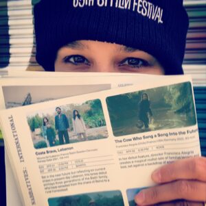 Francisca Alegría Instagram - Gracias @sffilm for having our film @lavacamovie this year! It was a special screening surrounded by friends and a great audience at @roxie_theater . And what a joy and honor to share the same program page (2) with my so talented friend-sister @mounia.akl 
None of this would have been possible without the fantastic cast and crew of this film, and the talent of my partner and co-writer @ferurrejola (you were here in soul and a badge 🤍).
