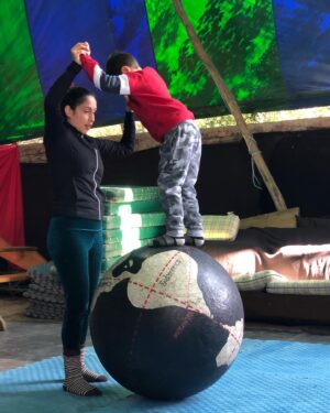 Francisco Kaminski Instagram - Grande @supermarianok te amo@con mi alma! Ahora quiere ser del circo! #amordepadre #siemprejuntos