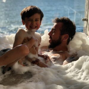 Francisco Kaminski Instagram - #amordepadre te amo y te amare siempre @supermarianok #familia👪 lo mejor!