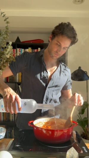 Franco Noriega Instagram - Lasagna alla vodka with @greygoose 

Igredients:
For the vodka sauce:
- 1 shallot, chopped or white onion
- 2 tablespoons of butter
- 2 tablespoons of olive oil
- 1/2 teaspoon of dried basil
- 1/2 teaspoon of dried oregano
- 1/2 tablespoon of pepper flakes or crushed chili
- 3 cloves of pressed garlic
- 2 tbsp of concentrated tomato paste
- 3/4 cup of canned tomatoes
- 1/2 cup of vodka @greygoose 
- 2 cups of heavy cream

For the spinach filling:
- 2 cups  of spinach
- 1 cup of ricotta cheese
- 1 cup of cream
- 1 cup of parmesan cheese
- 1 egg
- 3 cloves of pressed garlic
- Salt and pepper to taste
- 2 cups of mozzarella 

Procedure:
For the vodka sauce: In a skillet, add butter and olive oil, sauté the onion, then add basil, garlic, pepper flakes, and oregano, cook for a few minutes, then add the concentrated tomato paste, cook until it turns darker in color. Then add the ground tomatoes and cook until the tomato liquid reduces.
Add @greygoose and mix well, cook until the alcohol evaporates. Then add the heavy cream and mix rigorously. Season the sauce with salt and pepper. You can add chicken broth or more cream to lighten the sauce.
Chop and cook the spinach. Once cooked, strain them and press to remove all the liquid.
In a bowl, mix the spinach, ricotta, cream, cheeses, panko, egg, garlic, salt, and pepper, reserve.
In a medium-sized baking dish, layer some vodka sauce, then a layer of lasagna pasta sheets (no need to pre-cook), then some spinach filling, grated cheese, more vodka sauce, repeat this process until almost reaching the top, finishing with a layer of sauce and then cover with plenty of cheese.
Bake at 350 F covered with aluminum foil for 45 min until the cheese is golden brown.
Remove and let it rest for 20 minutes before cutting.