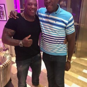Frank Bruno Instagram - Morning its 2 years today since we said goodbye to my Pal Barrington “Bas” he was a good friend its an anniversary I will always remember as I was wishing my agent Dave a happy birthday then the news came through sadly missed #rip #morning #barrington