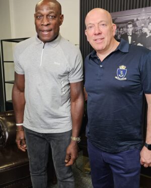 Frank Bruno Instagram - I don’t normally watch other international team games in Euro’s or World Cup however this time there have been some great ones. Did a podcast the other day with this Gentleman go on then whats film is he in or films should I say??
 #film #podcast #guess
