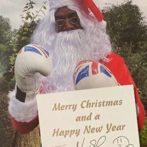 Frank Bruno Instagram - Morning I think a nice safe brisk walk then home for a steaming mug of Hot Chocolate. How's the Xmas shopping going? Got my 1st physical Xmas card this week. It's nice to get digital good wishes but I think people still like actual cards that's why my signed Xmas cards are going well he he!! What you don't know about them? Never wishing to miss a chance to raise money for my foundation https://www.frankbruno.co.uk/product/pack-of-8-signed-limited-edition-christmas-cards/
 #xmas #xmascard #morning #saturday