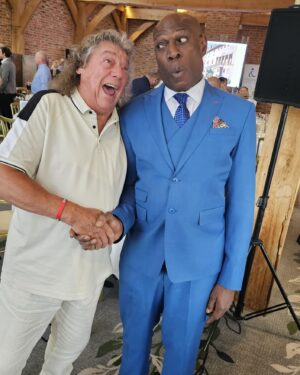 Frank Bruno Instagram - Afternoon so today is the day to vote if you want to see change in the Country. Some people I talk to moan non stop about this country and the Government then when I say “did you vote last time”? they say “oh no never voted in my life!” So want to see changes? You and millions of others need to vote! Delighted to be at the Presidents Sporting Club Golf day last night name the celeb who I’m with? #music #vote #evening