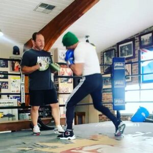 Frank Grillo Instagram - It’s NOT about perfection rather the pursuit of perfection that keeps me going. My zen state is right here. It helps you have one of the best in the business as your brotha and coach. @fortunegymboxing  #JustinFortune. #traintolive. 🥊🥊🥊