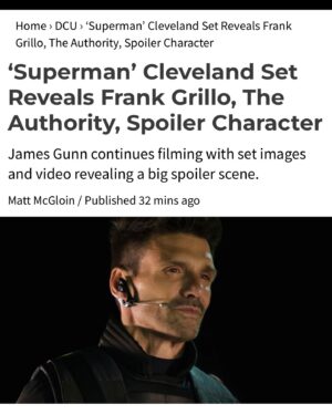 Frank Grillo Instagram - #SUPERMAN. #RICKFLAGGSR. A secret no more. @jamesgunn. Trifecta , #CreatureCommandos , #ThePeacemaker and the man of steel. #Superman @dcofficial killing the game !!!!