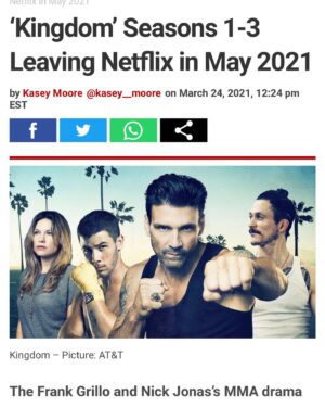 Frank Grillo Instagram - Ok. So... couple more months to see #Kingdom. Truth is without @netflix 99% of you would have never known what it was. We are all so grateful to @netflix and each of you that so passionately connected to the show. What an amazing run and a wonderful opportunity to make new friends. Thanks from the bottom of my heart. ❤️