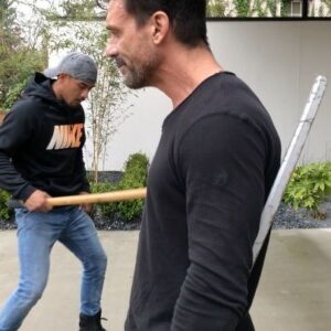 Frank Grillo Instagram - #FBF. Learning the steps for #BossLevel. The best part of being an actor is learning from the best. #BOSSLEVEL. @carnojoe #MelGibson @naomiwatts @michelleyeoh_official @willsasso @sugarashadevans @rampage4real @gronk coming MARCH 5th. @hulu
