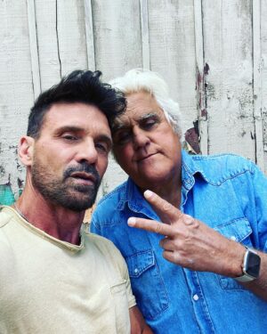 Frank Grillo Instagram - Me and my guy #jayleno  @jaylenosgarage cooking up something very very cool and hysterical. 😂🙏